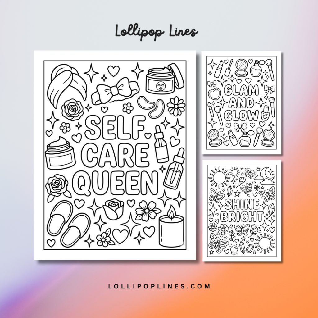 Self-Care Queen Coloring Pack